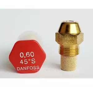 Форсунка Danfoss OD 0.6 Usgal/h 45° S (2.37 kg/h) 0,60